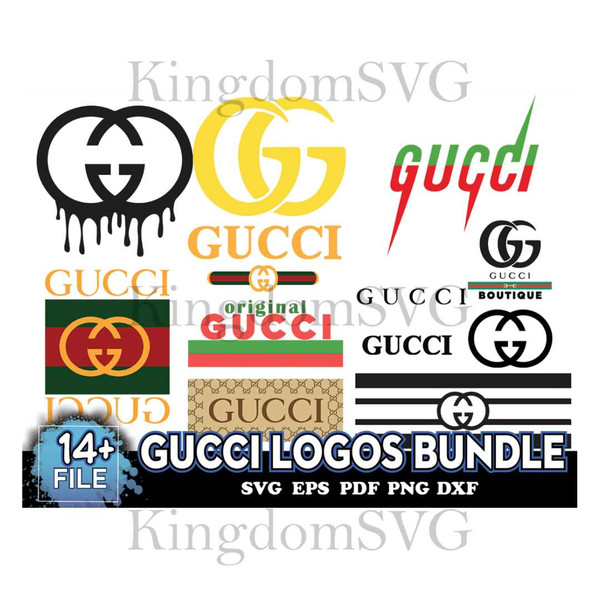 Gucci Logos Bundle, Gucci Svg, Gucci Logo Svg, Original Gucc - Inspire ...