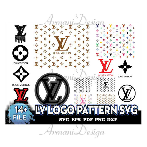 LV Logo Pattern Svg, Bundle Logo Svg, LV Pattern Svg, LV Log - Inspire ...