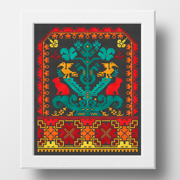 cat cross stitch pattern sampler