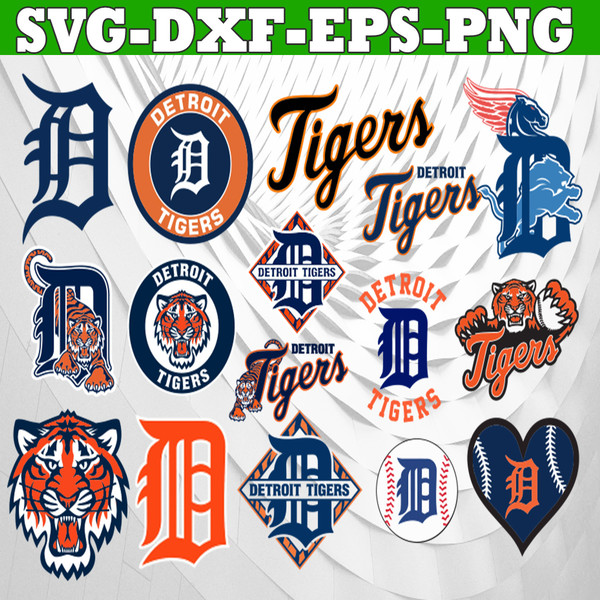 Bundle 16 Files Detroit Tigers Baseball Team Svg, Detroit Ti - Inspire  Uplift