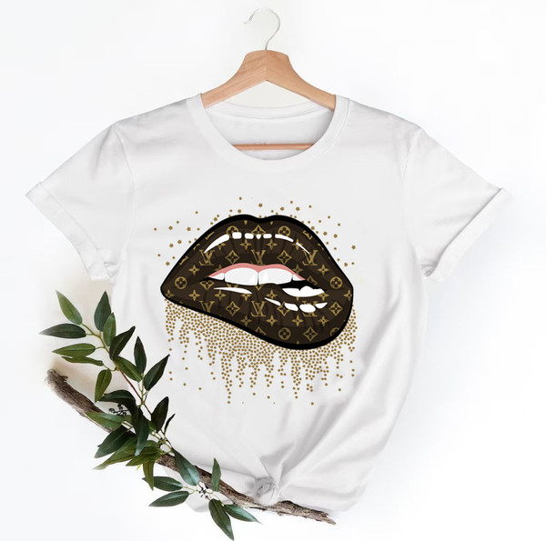 Lips Louis Vuitton shirt