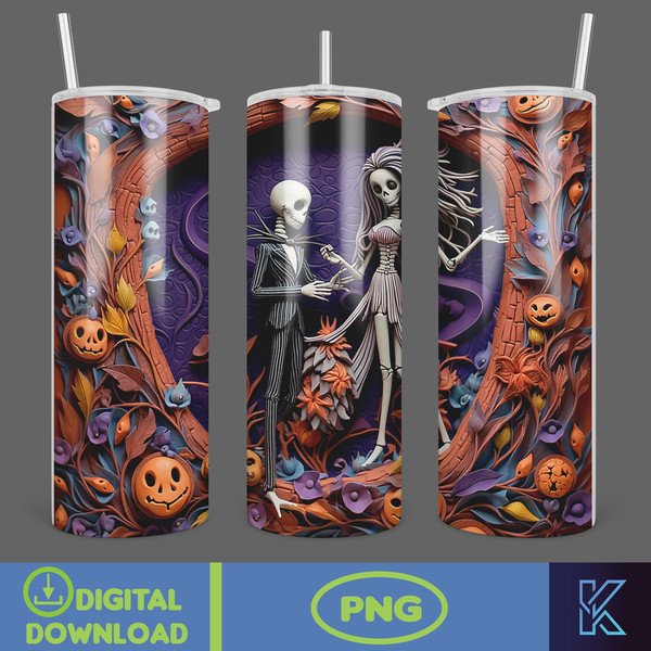 New Style 3D Couple Skeleton Movie 20oz Tumbler Sublimation Design 3D Halloween Skinny Tumbler Instant Download (30).jpg