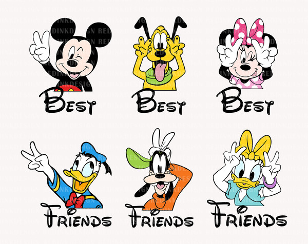 Best Friends Svg, Mouse And Friends Svg, Friends Vacation Svg, Magical Kingdom Svg, Friend Trip Shirt Svg, Vacay Mode Svg, Digital Download - 1.jpg