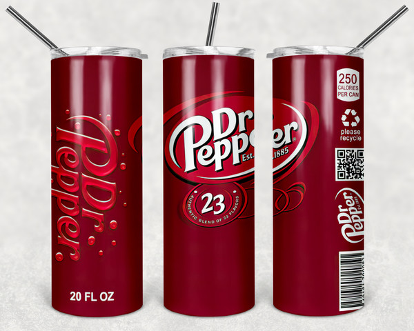 Dr. Pepper, Dr. Pepper Tumbler, Soda Tumbler, Soda Can Cup