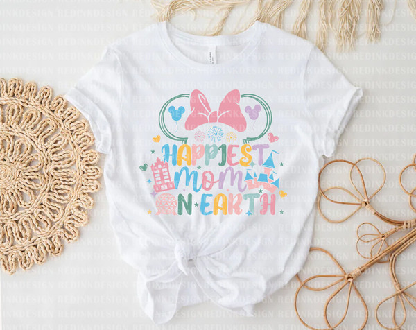 Happiest Mom On Earth Shirt, Mom Magic Kingdom Castle Shirt