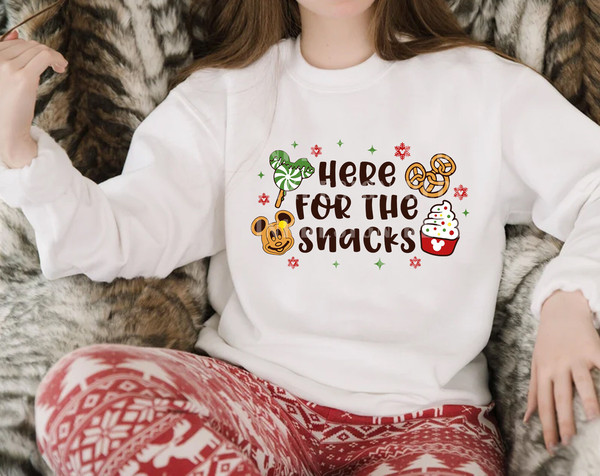 Here For The Snacks SVG, Carnival Food Svg, Family Vacation Svg, Christmas Snacks Svg, Christmas Shirt, Holiday Season Svg Cut Files - 3.jpg