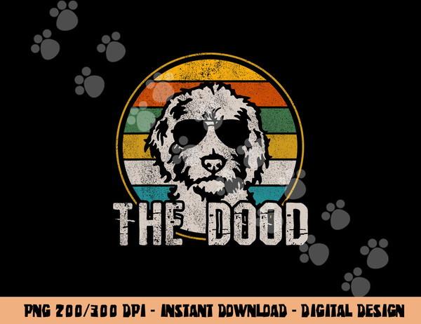 Goldendoodle  png, sublimation - The Dood Vintage Retro Dog Shirt copy.jpg