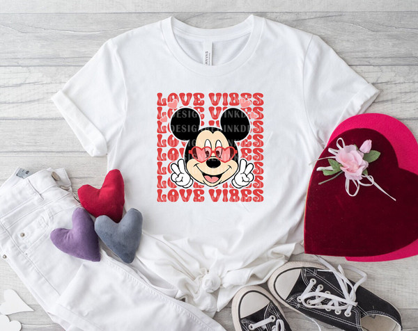 Love Vibes Svg, Love Mouse Svg, Funny Valentine's Day, Mouse Heart Svg, Valentine's Day Svg, Retro Valentines Svg, Holiday Season SVG Files - 2.jpg