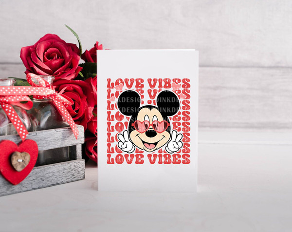 Love Vibes Svg, Love Mouse Svg, Funny Valentine's Day, Mouse Heart Svg, Valentine's Day Svg, Retro Valentines Svg, Holiday Season SVG Files - 4.jpg