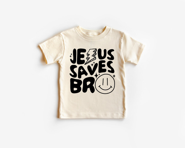 Christian Toddler Shirt, Jesus Saves Bro Kids T-Shirt, Jesus Kids Tee, Retro Kids Shirt, Toddler & Youth Tee - 1.jpg