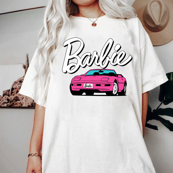 Barbie Comfort Colors shirt, Barbie Movie 2023 Shirt, Party Girls Shirt, Doll Baby Girl, Birthday Shirt, Girls Barbie Car Shirt - 3.jpg