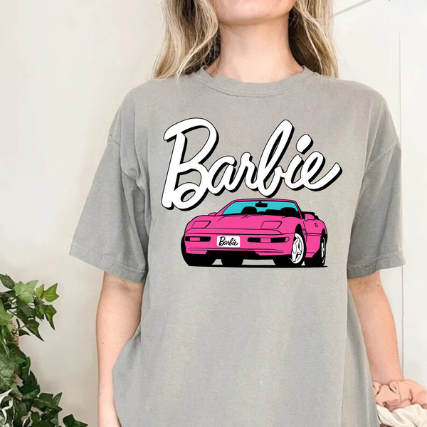 Barbie Comfort Colors shirt, Barbie Movie 2023 Shirt, Party Girls Shirt, Doll Baby Girl, Birthday Shirt, Girls Barbie Car Shirt - 5.jpg