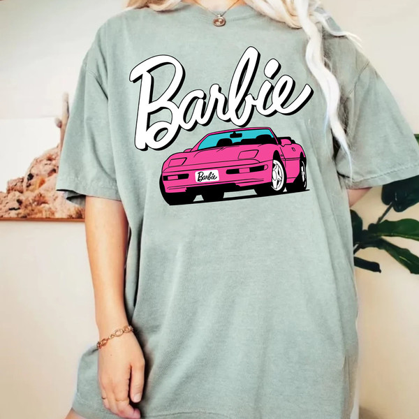 Barbie Comfort Colors shirt, Barbie Movie 2023 Shirt, Party Girls Shirt, Doll Baby Girl, Birthday Shirt, Girls Barbie Car Shirt - 6.jpg