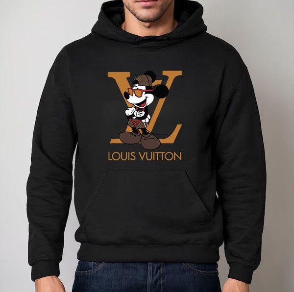 Mickey Mouse Louis Vuitton Tshirt, Women and Men Fashion Louis Vuitton Shirt, LV Tee, Women Tee, LV Luxury Tshirt Hoodie White M | CustomTeaShirt