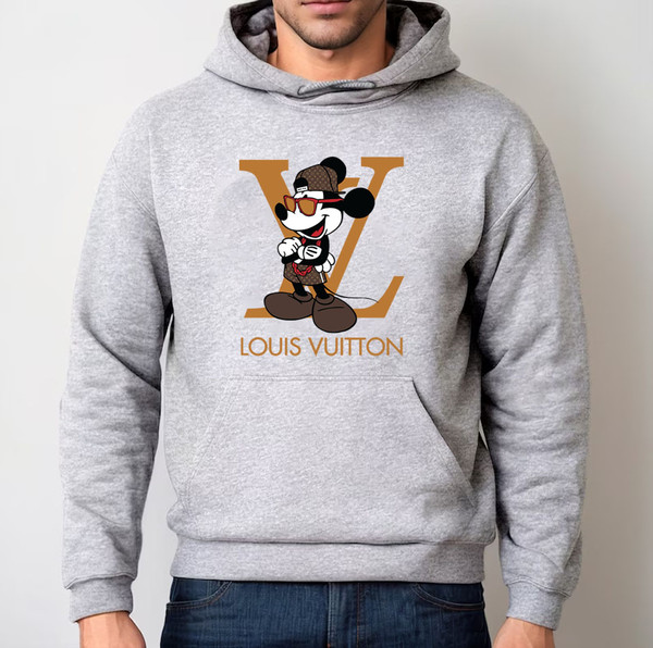 Mickey Mouse Louis Vuitton Tshirt, Women and Men Fashion Louis Vuitton Shirt, LV Tee, Women Tee, LV Luxury Tshirt Hoodie White M | CustomTeaShirt