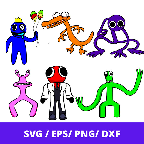 Bundle Blue SVG, Rainbow friends SVG, Rainbow friends png, Rainbow Friends  Roblox Blue, Blue SVG