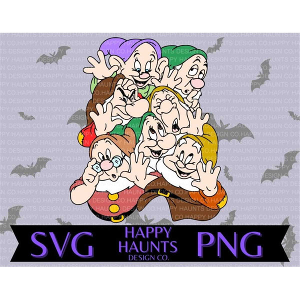 7 Dwarfs Svg Easy Cut File For Cricut Layered By Colour Inspire Uplift 