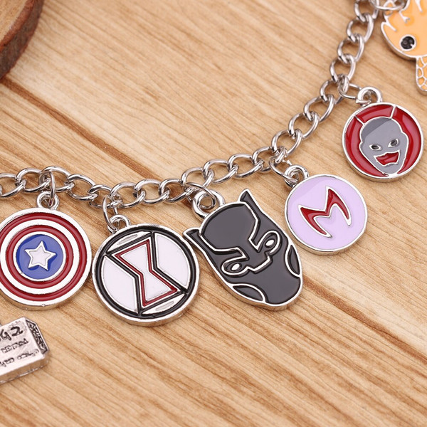 Enamel Hand Chain Accessories, Charm Bracelet Spiderman