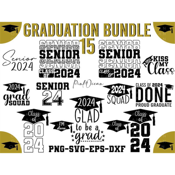 graduate 2024 svg, graduation svg, class 2024 svg, graduate - Inspire Uplift