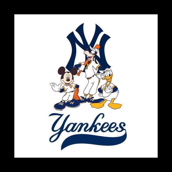 New York Yankees Shirt Svg Disney Yankees Baseball Vector, G