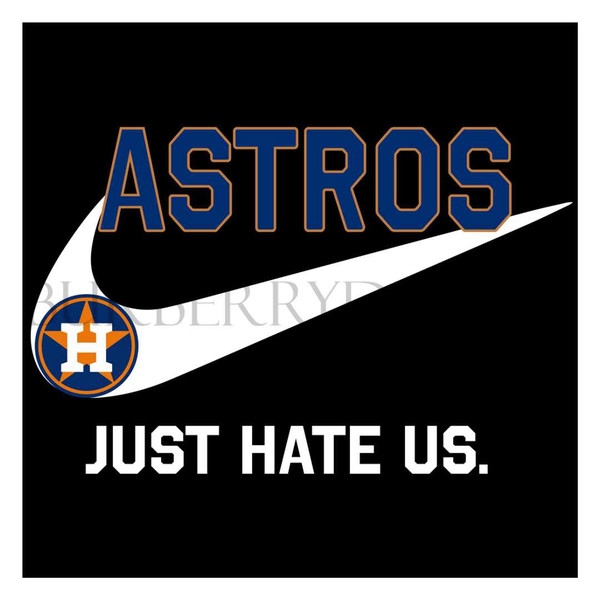 Houston Astros logo Just Hate Us Nike SVG PNG DXF EPS Cuttin - Inspire  Uplift