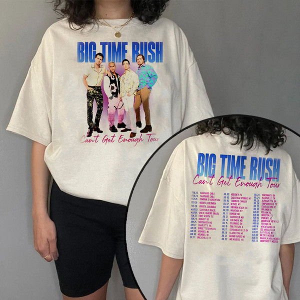 Big Time Rush Band Can't Get Enough Tour 2023 T-Shirt