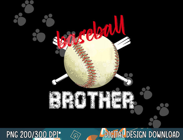 Proud Baseball Brother Baseball Biggest Fan Family Match png, sublimation.jpg