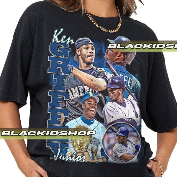 Ken Griffey Jr. Shirt, Baseball shirt, Classic 90s Graphic T - Inspire  Uplift