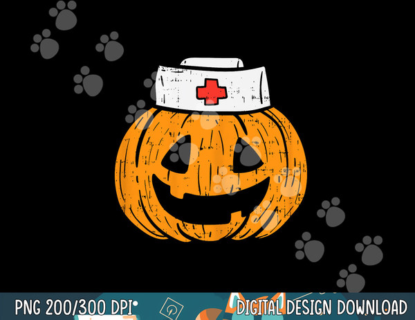 Pumpkin Nurse Funny Scary Halloween Costume RN CNA ICU Girls png, sublimation copy.jpg