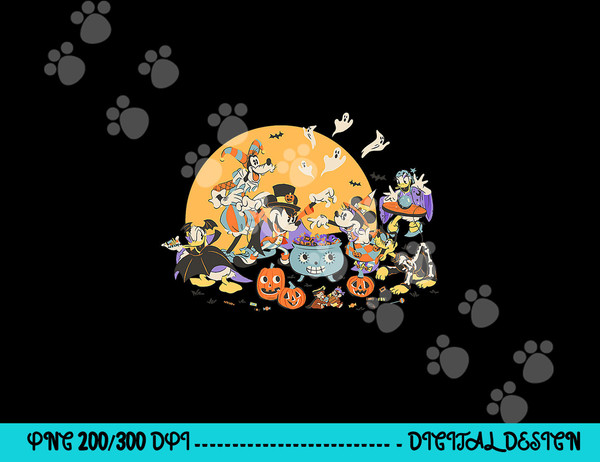 Disney Mickey and Friends Halloween Retro png, sublimation copy.jpg