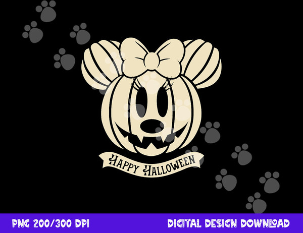 Disney Minnie Mouse Pumpkin Happy Halloween  png,sublimation copy.jpg