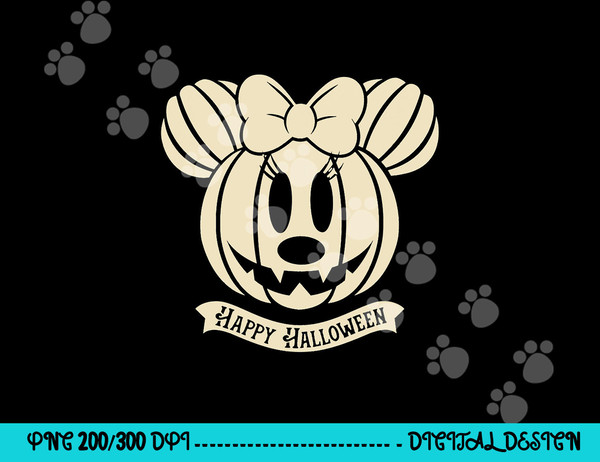 Disney Minnie Mouse Pumpkin Happy Halloween  png,sublimation copy.jpg
