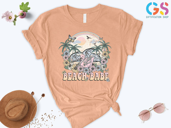 Beach Babe Shirt, Beach Shirt Women , Womens Summer Shirt, Beach Tee, Summer Vibes Shirt, Vacation Shirt, Summer Gifts, Gift For Her - 1.jpg