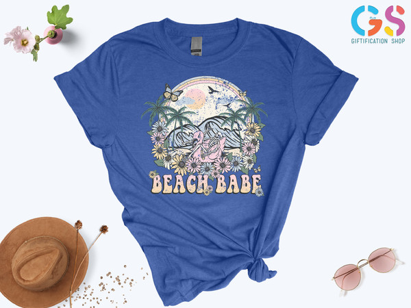 Beach Babe Shirt, Beach Shirt Women , Womens Summer Shirt, Beach Tee, Summer Vibes Shirt, Vacation Shirt, Summer Gifts, Gift For Her - 5.jpg