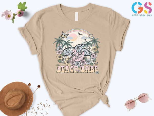 Beach Babe Shirt, Beach Shirt Women , Womens Summer Shirt, Beach Tee, Summer Vibes Shirt, Vacation Shirt, Summer Gifts, Gift For Her - 6.jpg