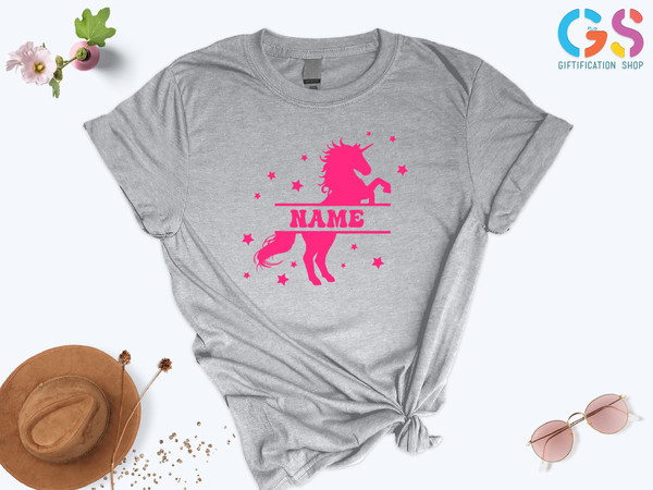 Custom Unicorn Shirt,Personalized Kids Clothing,Kids Name Shirt,Unicorn Shirt,Shirt For Kids Girl,Gift For Kids Girl,Birthday Gift Kids Girl - 2.jpg