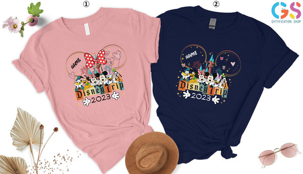 Disneyland Trip 2023 Shirt, Custom Disneyworld Shirt, Family Disneyworld, Disneyland Shirt Family, Name Shirt for Kids, Gift for Family - 5.jpg