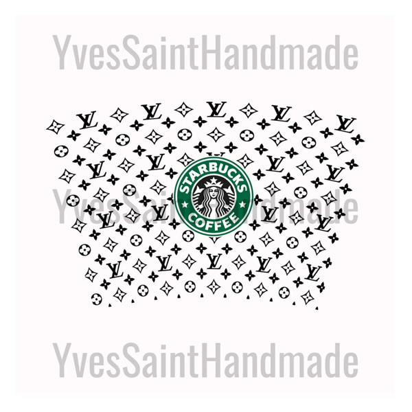 Louis Vuitton Starbucks Cup SVG Free