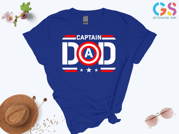 Captain Dad Shirt, Super Hero Dad Shirt, Funny Dad Shirt, Gif For Dad, Father's Day Gift, Father Birthday Gift, Gift For Grandfather - 7.jpg