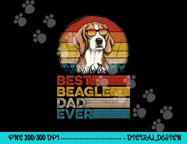 Dog Vintage Best Beagle Dad Ever Fathers Day Puppy Dog Dad  png, sublimation copy.jpg