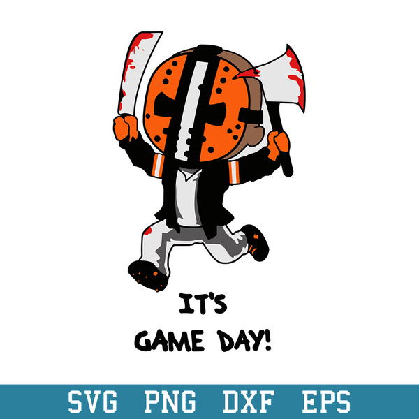 Cleveland Football It’s Game Day Halloween Svg, Halloween Svg, Png Dxf Eps Digital File.jpeg