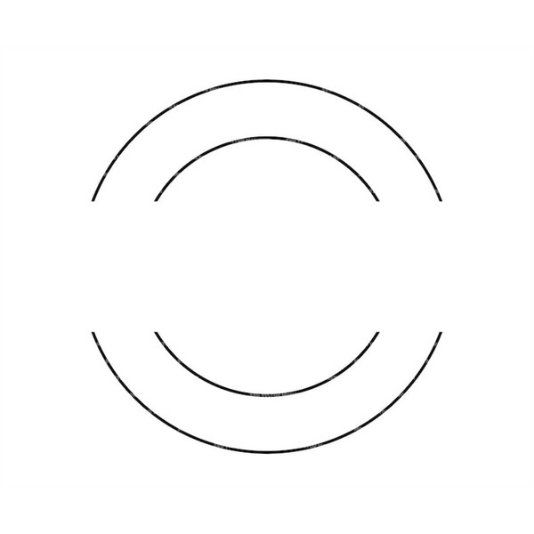 DOUBLE CIRCLE Frame SVG Circle Monogram Svg Double Circle 