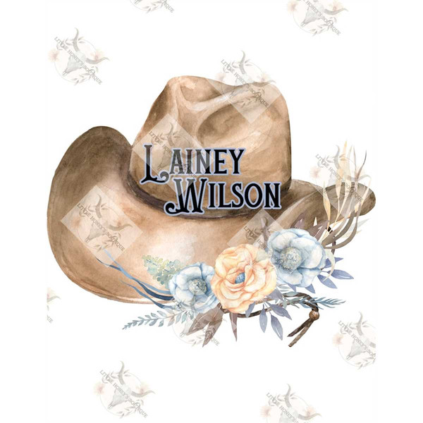 Lainey Wilson sublimation png, cowboy hat, floral cowboy hat - Inspire  Uplift