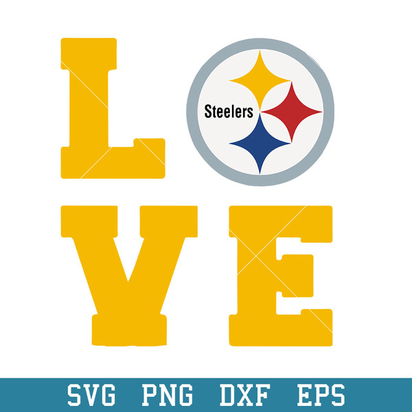 Love Pittsburgh Steelers Svg, Pittsburgh Steelers Svg, NFL Svg, Png Dxf Eps Digital File.jpeg