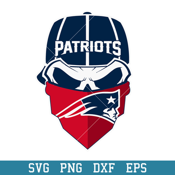 Skull Mask New England Patriots Svg, New England Patriots Svg, NFL Svg, Png Dxf Eps Digital File.jpeg