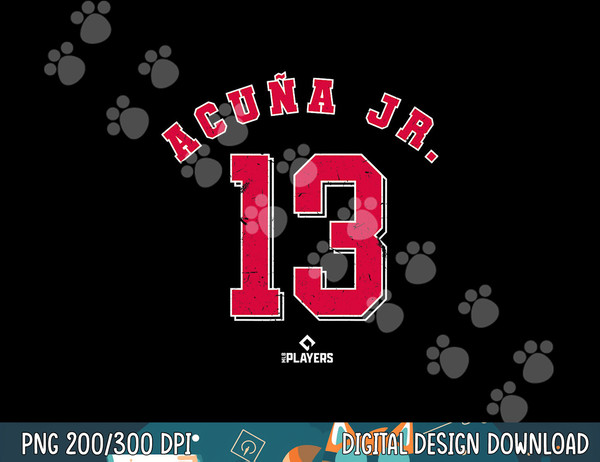 Ronald Acuna Jr 13 Atlanta Baseball Player MLBPA Fan png, sublimation.jpg