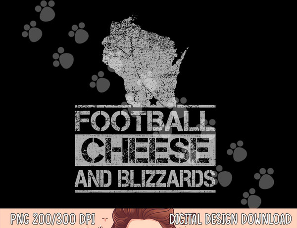 Football Cheese & Blizzards Funny WI State Cheese Head png, sublimation copy.jpg