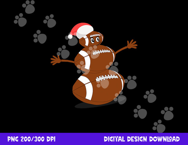 Football Christmas T shirt - Sports Snowman Holiday Tee copy.jpg