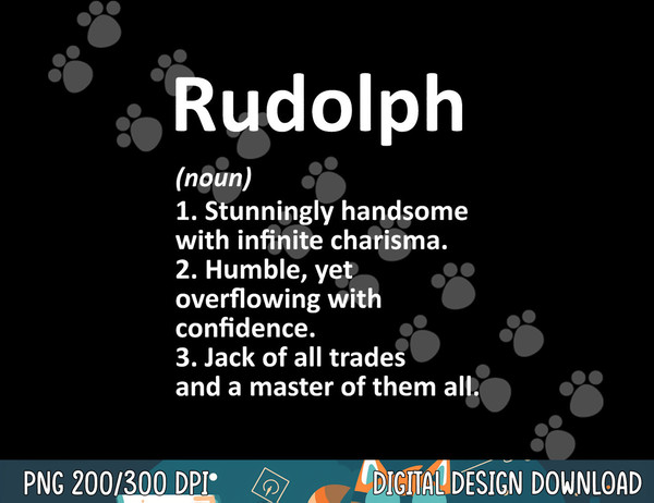 RUDOLPH Definition Personalized Name Funny Birthday Gift  png,sublimation copy.jpg