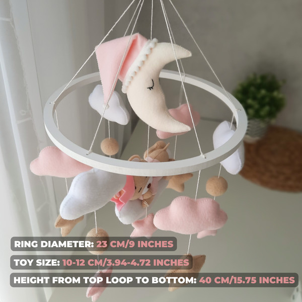 Crib mobile, Girl Nursery Decor, Baby Shower Gift.png.png